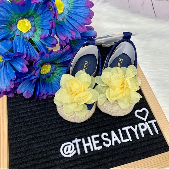 NWT Rising Star Infant Flower Espadrilles, Sz 3 - Picture 2 of 8